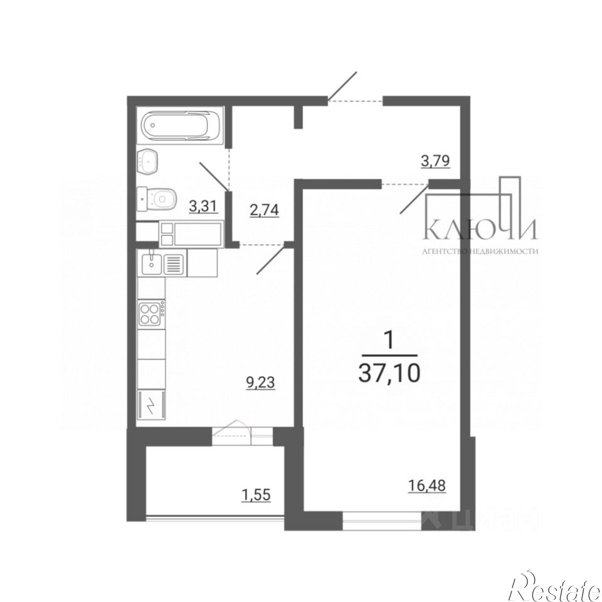 Купить квартиру за 3 672 900 рублей на улица 50-летия Магнитки, 29/1