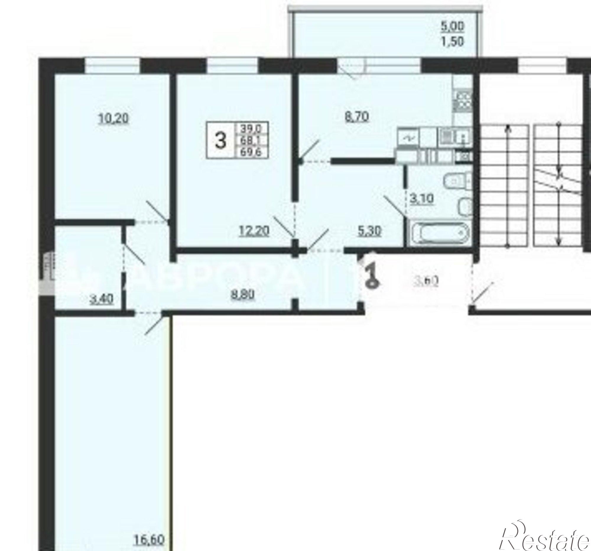 Купить квартиру за 5 584 000 рублей на улица Зелёный Лог, 27