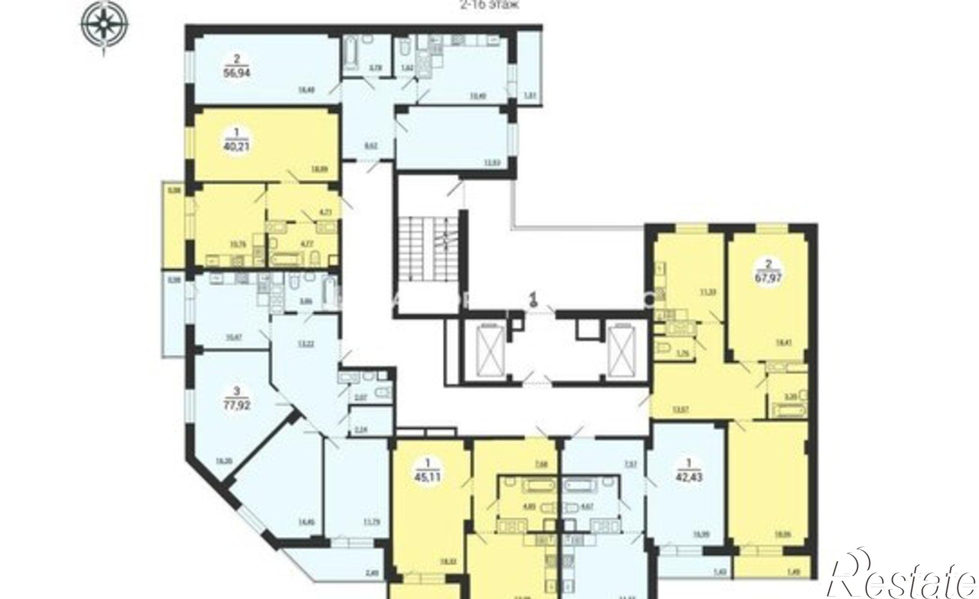 Купить квартиру за 5 386 520 рублей на улица Сталеваров, 17/1