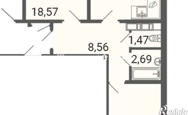 2-комн квартира проспект Ленина, 112/1,  д. 112/1