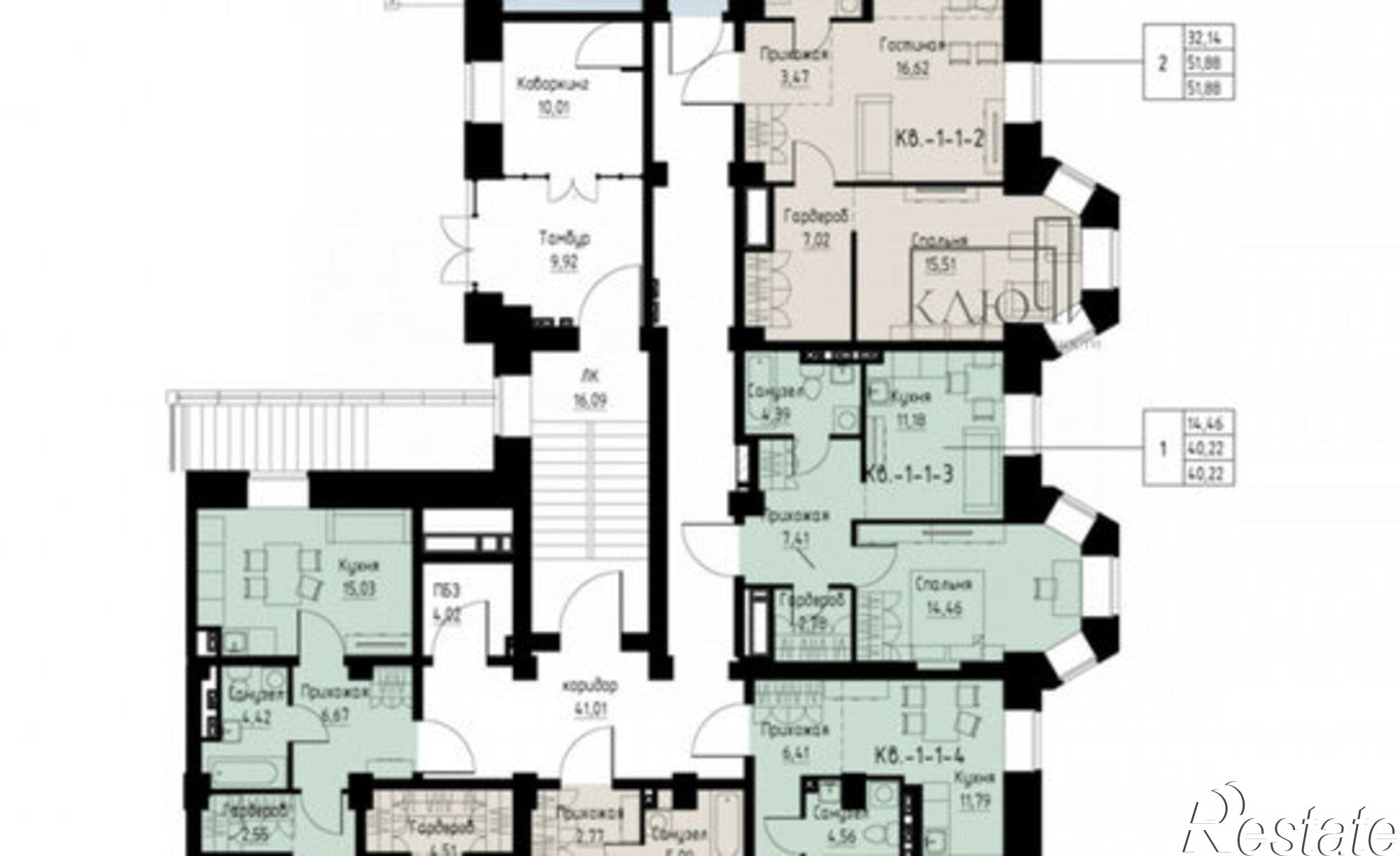 Купить квартиру за 5 456 640 рублей на проспект Карла Маркса, 25