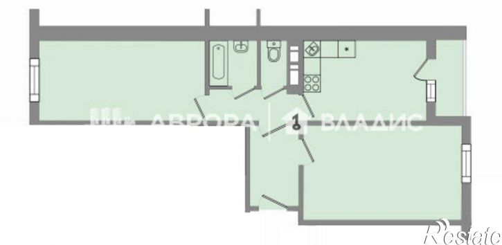 2-комн квартира проспект Ленина, 114,  д. 114