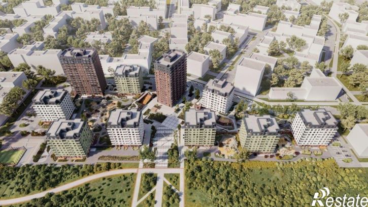 1-комн квартира в новом доме улица Притяжения