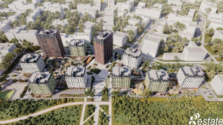 1-комн квартира в новом доме улица Притяжения