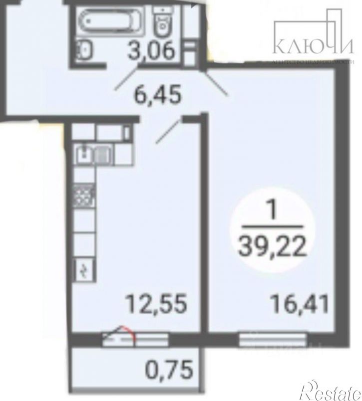 1-комн квартира пр-кт Ленина, 114,  д. 114
