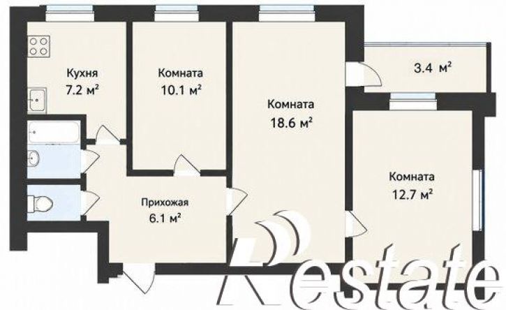 3-комн квартира улица Тевосяна, 11/3,  д. 11/3